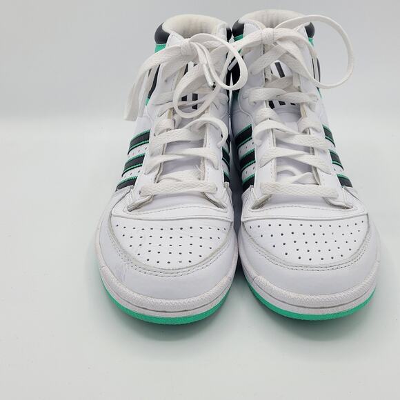 adidas Originals Top Ten RB white green kids size 6.5 - Picture 7 of 9